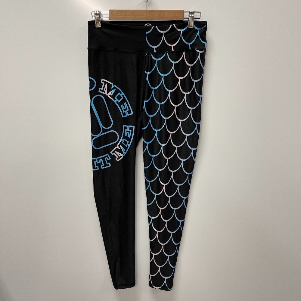 NWOT FEED ME FIGHT ME Phantom Mermaid Endurance Leggings XL - Picture 2 of 7